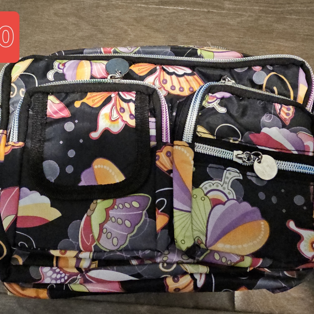 Colorful Butterfly Print Bag